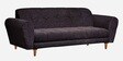 Milan Fabric 3 Seater Sofa in Black Colour
