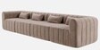 Milan Royale Corner Sectional Sofa In Beige Color