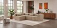 Milan Royale Corner Sectional Sofa In Beige Color