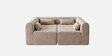 Milan Royale Corner Sectional Sofa In Beige Color