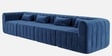 Milan Royale Corner Sectional Sofa In Blue Color