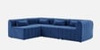 Milan Royale Corner Sectional Sofa In Blue Color
