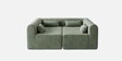 Milan Royale Corner Sectional Sofa In Frosty Green Color