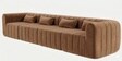 Milan Royale Corner Sectional Sofa In Light Brown Color