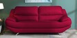 Milano Leatherette 3 Seater Sofa in Pink Colour