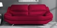 Milano Leatherette 3 Seater Sofa in Pink Colour