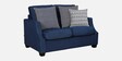 Milano Fabric 2 Seater Sofa In Blue Colour
