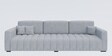 Milena 3 seater sofa in Light Grey colour Milena 3 seater sofa in Light Grey colour