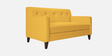 Miller Fabric 2 Seater Sofa in Bold Yellow Colour