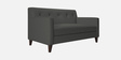 Miller Fabric 2 Seater Sofa in Charcoal Grey Colour