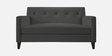 Miller Fabric 2 Seater Sofa in Charcoal Grey Colour
