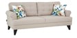 Miller Fabric 3 Seater Sofa in Beige Colour