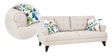 Miller Fabric 3 Seater Sofa in Beige Colour
