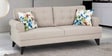 Miller Fabric 3 Seater Sofa in Beige Colour