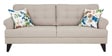 Miller Fabric 3 Seater Sofa in Beige Colour