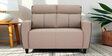 Mily Fabric 2 Seater Sofa In Beige Colour