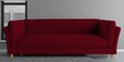 Mimmi Fabric 3 Seater Sofa in Maroon Colour
