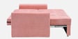 Mira Chenille Fabric Sofa Cum Bed in Dusty Coral Colour With Storage