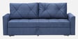 Mira Velvet Fabric Sofa Cum Bed in Midnight Blue Colour With Storage