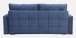 Mira Velvet Fabric Sofa Cum Bed in Midnight Blue Colour With Storage