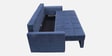 Mira Velvet Fabric Sofa Cum Bed in Midnight Blue Colour With Storage