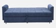 Mira Velvet Fabric Sofa Cum Bed in Midnight Blue Colour With Storage