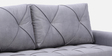Mira Velvet Fabric Sofa Cum Bed in Stone Grey Colour With Storage