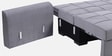 Mira Velvet Fabric Sofa Cum Bed in Stone Grey Colour With Storage