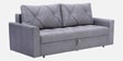 Mira Velvet Fabric Sofa Cum Bed in Stone Grey Colour With Storage