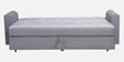 Mira Velvet Fabric Sofa Cum Bed in Stone Grey Colour With Storage