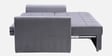 Mira Velvet Fabric Sofa Cum Bed in Stone Grey Colour With Storage