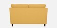 Miranda Chenille Fabric 2 Seater Sofa In Camel Yellow Colour