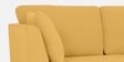 Miranda Chenille Fabric 2 Seater Sofa In Camel Yellow Colour