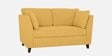 Miranda Chenille Fabric 2 Seater Sofa In Camel Yellow Colour
