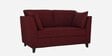 Miranda Chenille Fabric 2 Seater Sofa In Garnet Red Colour