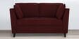 Miranda Chenille Fabric 2 Seater Sofa In Garnet Red Colour