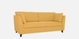 Miranda Chenille Fabric 3 Seater Sofa In Camel Yellow Colour
