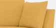 Miranda Chenille Fabric 3 Seater Sofa In Camel Yellow Colour