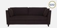 Miranda Chenille Fabric 3 Seater Sofa In Chestnut Brown Colour