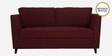 Miranda Chenille Fabric 3 Seater Sofa In Garnet Red Colour