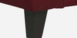 Miranda Chenille Fabric 3 Seater Sofa In Garnet Red Colour