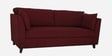 Miranda Chenille Fabric 3 Seater Sofa In Garnet Red Colour