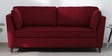 Miranda Chenille Fabric 3 Seater Sofa In Garnet Red Colour