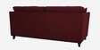 Miranda Chenille Fabric 3 Seater Sofa In Garnet Red Colour