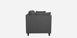Miranda Chenille Fabric 3 Seater Sofa In Steel Grey Colour