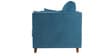 Miranda Chenille Fabric 3 Seater Sofa In Teal Color