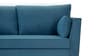 Miranda Chenille Fabric 3 Seater Sofa In Teal Color