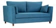 Miranda Chenille Fabric 3 Seater Sofa In Teal Color