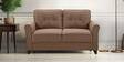 Aldrin Fabric 2 Seater Sofa In Brown Colour