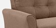 Aldrin Fabric 2 Seater Sofa In Brown Colour
